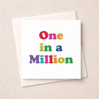 Open Card - One In A Million Open Card - One In A Million