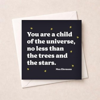 Open Card - Child Of The Universe Open Card - Child Of The Universe