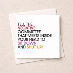 Just To Say Card - Tell the negative