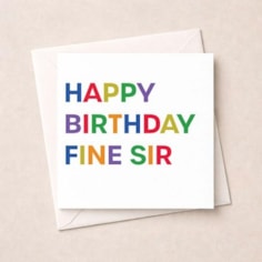 Birthday Card - Fine Sir