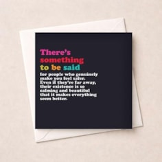 Just To Say Card - There Just To Say Card - There