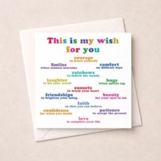 Open Card - This is my wish list for you