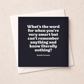 Just To Say Card - What's The World