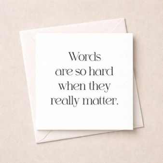 Thinking Of You Card - Words Are So Hard Thinking Of You Card - Words Are So Hard