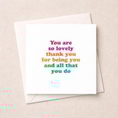 Just To Say Card - You Are So Lovely