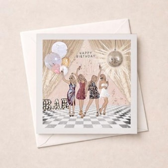 Birthday Card - Disco