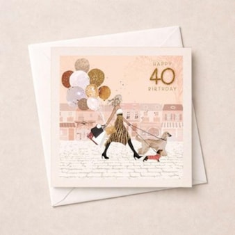 Age 40 Birthday Card - Shopping Trip