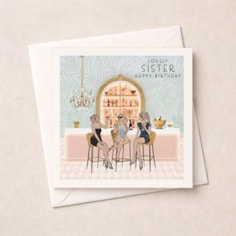 Sister Birthday Card - Girls Cocktails Sister Birthday Card - Girls Cocktails