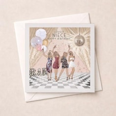 Niece Birthday Card - Disco Niece Birthday Card - Disco
