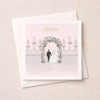 Wedding Day Card - Floral Arch Wedding Day Card - Floral Arch