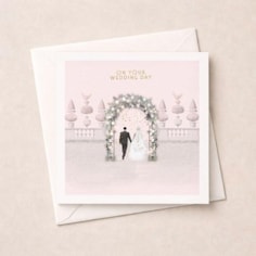Wedding Day Card - Floral Arch