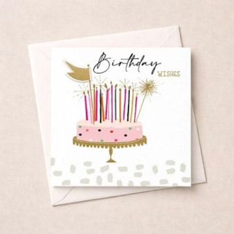Birthday Card - Birthday Cake