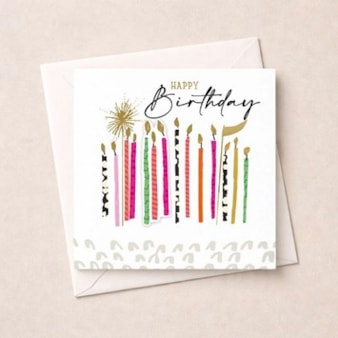 Birthday Card - Birthday Candles