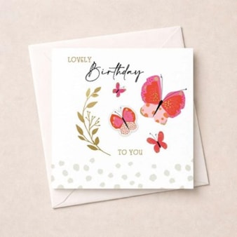 Birthday Card - Butterflies Birthday Card - Butterflies