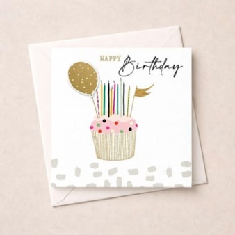Birthday Card - Cupcake Birthday Card - Cupcake