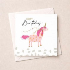 Birthday Card - Unicorn
