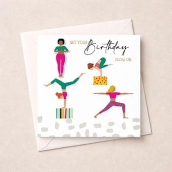 Birthday Card - Yoga
