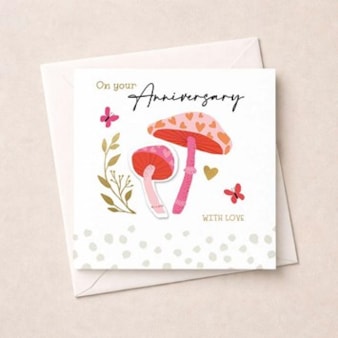 Anniversary Card - Mushrooms Anniversary Card - Mushrooms