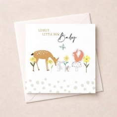 New Baby Card - Woodland Animals New Baby Card - Woodland Animals