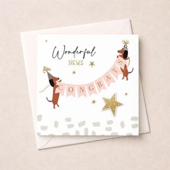 Congratulations Card - Daschunds Congratulations Card - Daschunds