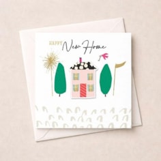 New Home Card - House & Key