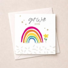 Get Well Soon Card - Rainbow