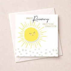 Get Well Soon Card - Sunshine Get Well Soon Card - Sunshine