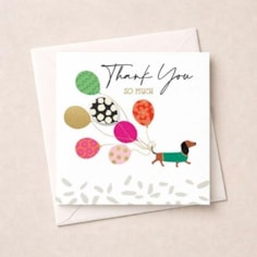 Thank You Card - Daschung & Balloons Thank You Card - Daschung & Balloons