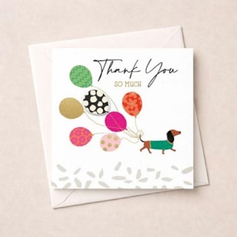 Thank You Card - Daschung & Balloons