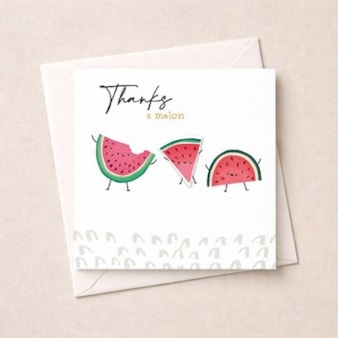 Thank You Card - Watermelon Thank You Card - Watermelon
