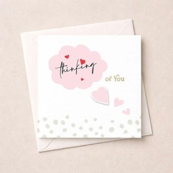 Thinking Of You Card - Hearts Thinking Of You Card - Hearts