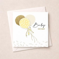 Baby Shower Card - Balloons