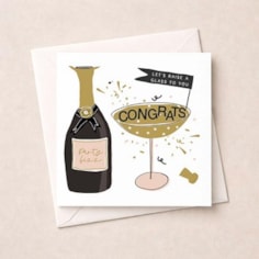 Congratulations Card - Champagne