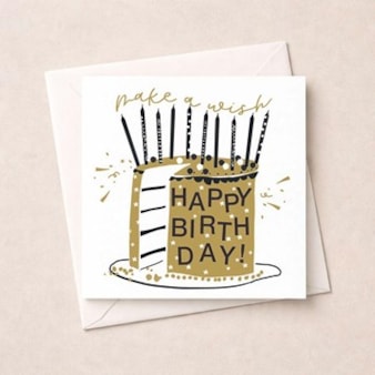 Birthday Card - Birthday Cake