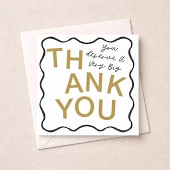 Thank You Card - Very Big Thank You Thank You Card - Very Big Thank You