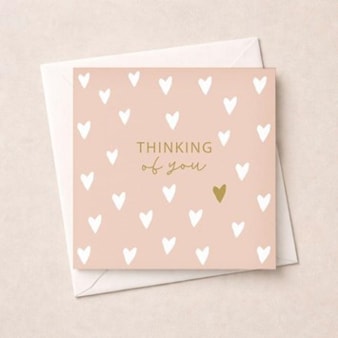 Thinking Of You Card - Hearts Thinking Of You Card - Hearts