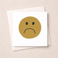 Open Card - Sad Face