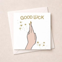 Good Luck Card - Fingers Crossed