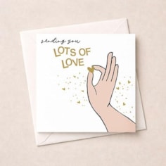Thinking Of You Card - Lots Of Love