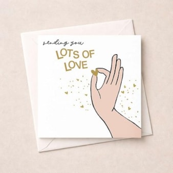 Thinking Of You Card - Lots Of Love
