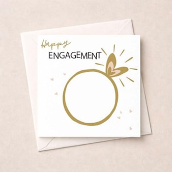 Engagement Card - Heart Ring Engagement Card - Heart Ring