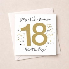 Age 18 Birthday Card - Yay Age 18 Birthday Card - Yay