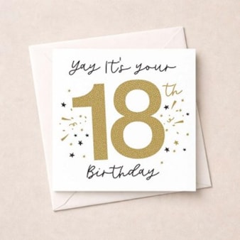 Age 18 Birthday Card - Yay Age 18 Birthday Card - Yay