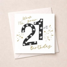 Age 21 Birthday Card - Wow Age 21 Birthday Card - Wow