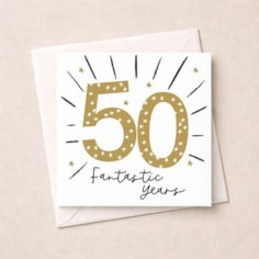 Age 50 Birthday Card - Stars Age 50 Birthday Card - Stars