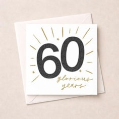Age 60 Birthday Card - Stars Age 60 Birthday Card - Stars