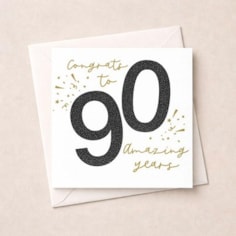 Age 90 Birthday Card - Stars