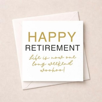 Retirement Card - Long Weekend Retirement Card - Long Weekend
