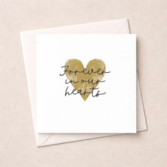 Sympathy Card - Forever In Our Hearts Sympathy Card - Forever In Our Hearts