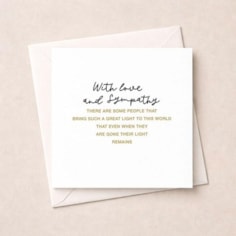 Sympathy Card - With Love